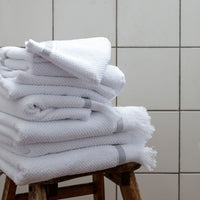 Meraki håndklæder, 70x140 cm, hvid/grå
