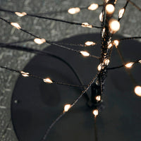 House Doctor Juletræ med LED-lys, Glow, Sort, 45x12cm.